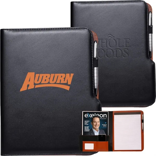 Two Tone Portfolios w/ Pen Loop - Two Tone Portfolios w/ Pen Loop - Image 0 of 2