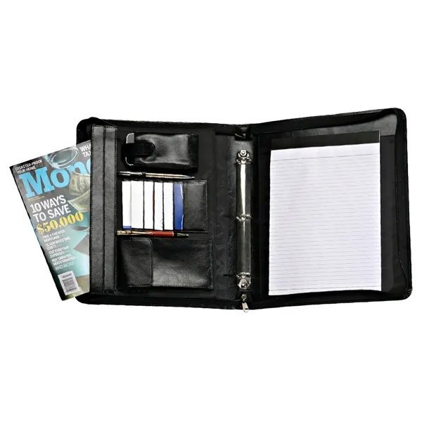 Custom Zippered 3-Ring Portfolio - Custom Zippered 3-Ring Portfolio - Image 1 of 2