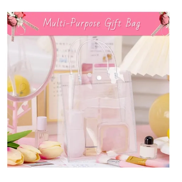 7.8"L X 11"H Pvc Clear Gift Tote Bags - 7.8"L X 11"H Pvc Clear Gift Tote Bags - Image 2 of 2