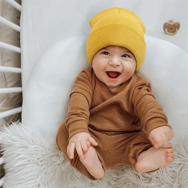 Children And Adults Winter Beanie Hat Unisex Cuffed Knit Cap - Children And Adults Winter Beanie Hat Unisex Cuffed Knit Cap - Image 4 of 6