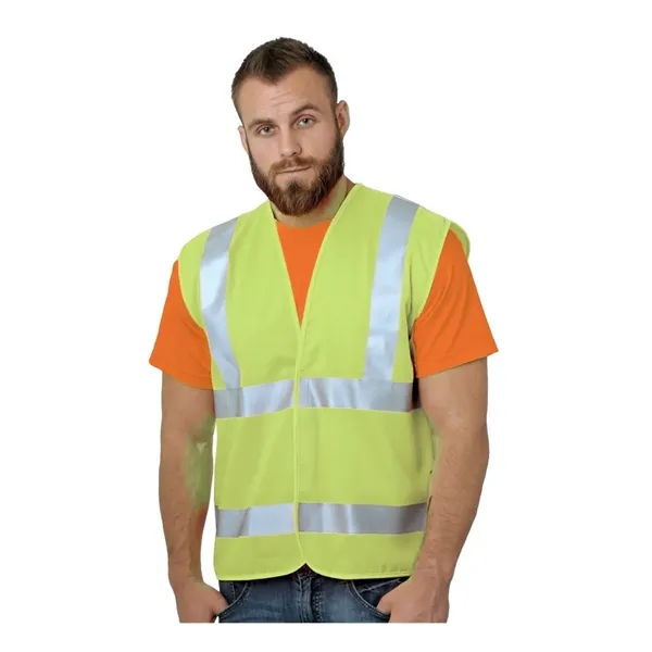 Bayside Unisex USA-Made Economy Class 2 ANSI Vest - Bayside Unisex USA-Made Economy Class 2 ANSI Vest - Image 0 of 2