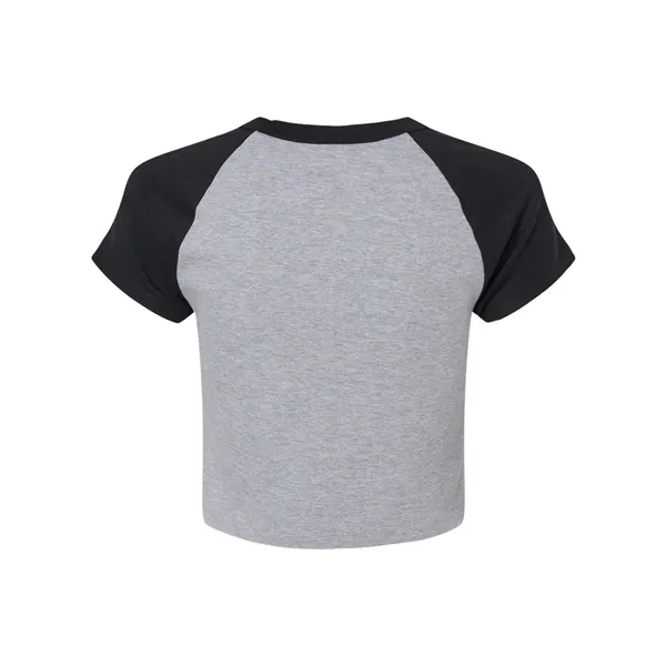 BELLA + CANVAS Women's Micro Rib Raglan Baby Tee - BELLA + CANVAS Women's Micro Rib Raglan Baby Tee - Image 2 of 16