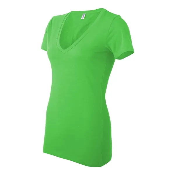 BELLA + CANVAS Women's Jersey Deep V-Neck Tee - BELLA + CANVAS Women's Jersey Deep V-Neck Tee - Image 26 of 39