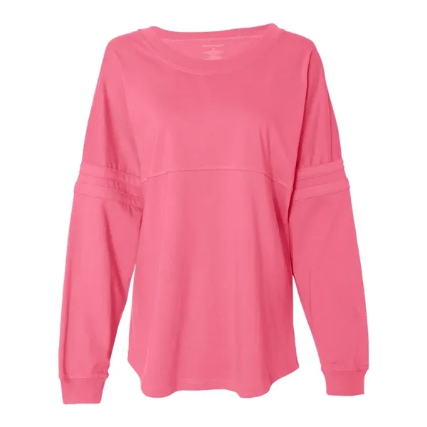 Boxercraft Women's Jersey Pom Pom Long Sleeve T-Shirt - Boxercraft Women's Jersey Pom Pom Long Sleeve T-Shirt - Image 1 of 22