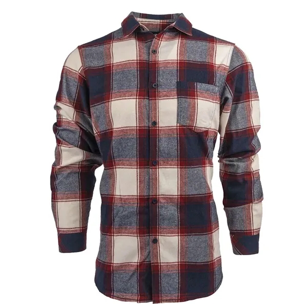 Burnside Men's Open Pocket Flannel Shirt - Burnside Men's Open Pocket Flannel Shirt - Image 6 of 14