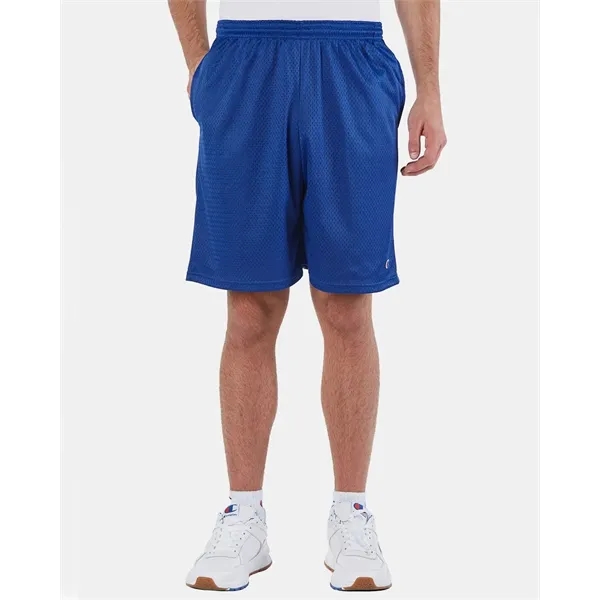 Champion Unisex Polyester Mesh 9" Shorts with Pockets - Champion Unisex Polyester Mesh 9" Shorts with Pockets - Image 0 of 21