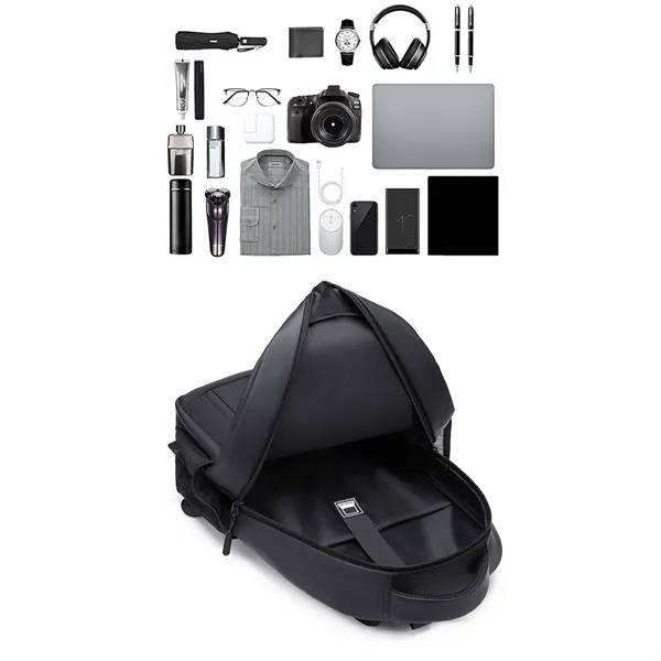 Men's Business Backpack with Laptop Compartment Computer - Men's Business Backpack with Laptop Compartment Computer - Image 2 of 6