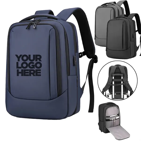 Men's Business Backpack with Laptop Compartment Computer - Men's Business Backpack with Laptop Compartment Computer - Image 0 of 8