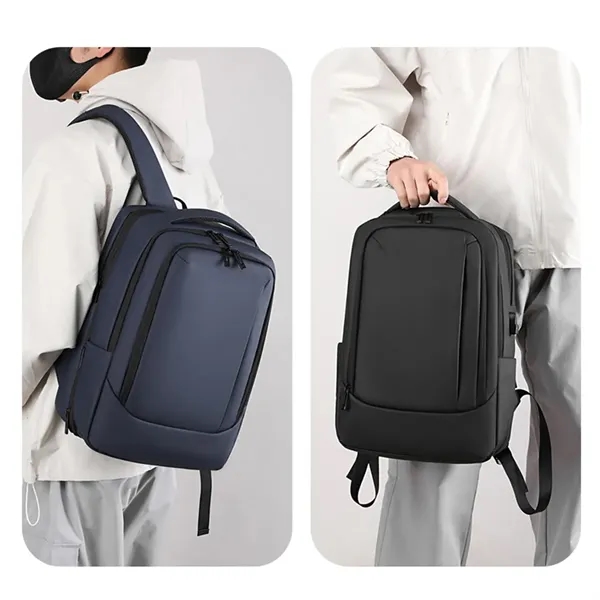 Men's Business Backpack with Laptop Compartment Computer - Men's Business Backpack with Laptop Compartment Computer - Image 4 of 8