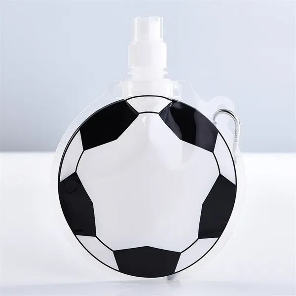 Soccer Foldable Water Bag with Buckle - Soccer Foldable Water Bag with Buckle - Image 3 of 6