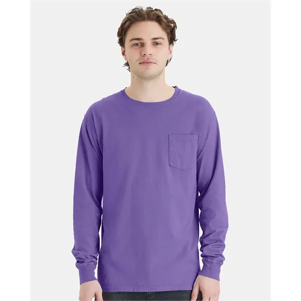 ComfortWash by Hanes Unisex Garment-Dyed Long Sleeve T-Sh... - ComfortWash by Hanes Unisex Garment-Dyed Long Sleeve T-Sh... - Image 0 of 27