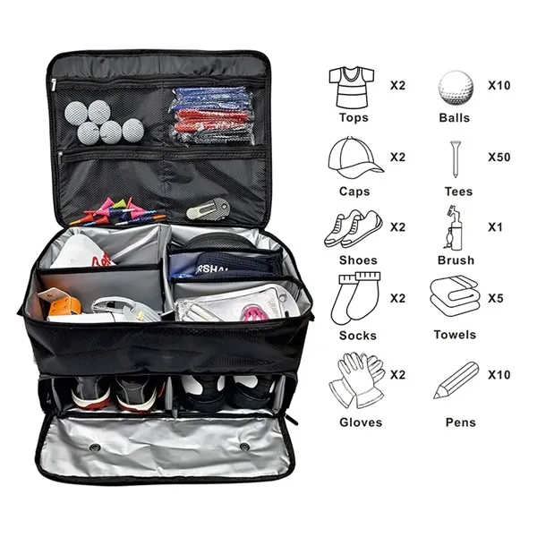 Golf Trunk Organizer Golf Shoe Bag - Golf Trunk Organizer Golf Shoe Bag - Image 2 of 4
