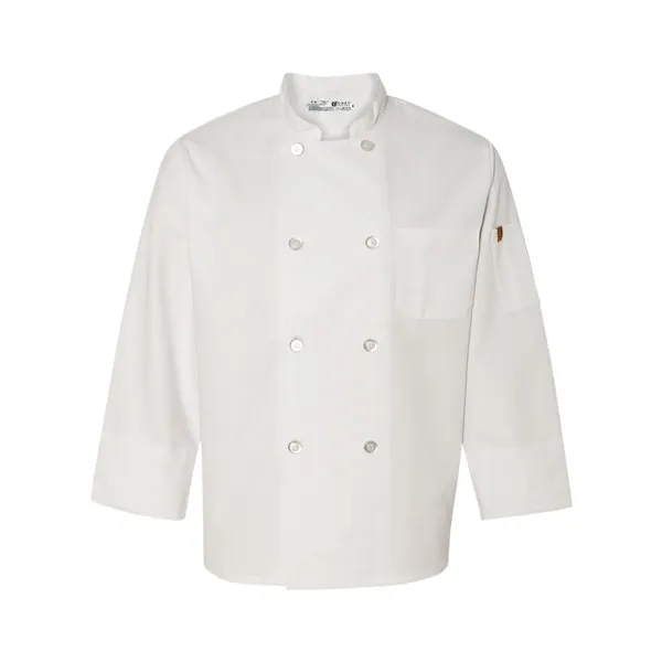 Custom Chef Designs Eight Pearl Button Chef Coat with Thermomete...