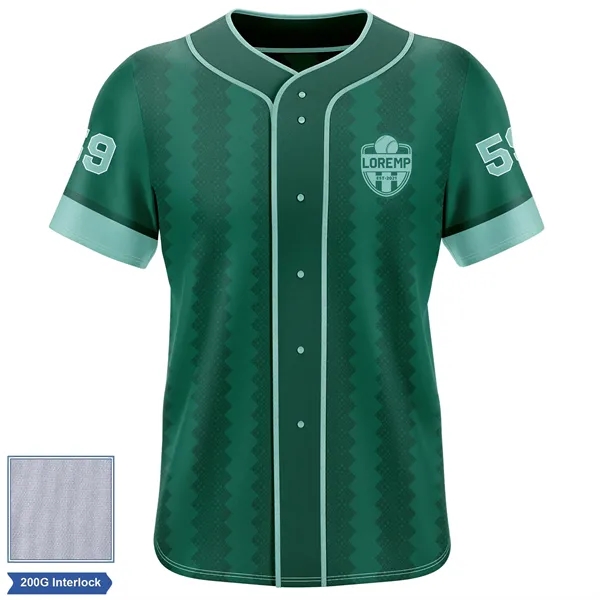Rush - Men's & Kids' Sublimation Full Button Baseball Jersey - Rush - Men's & Kids' Sublimation Full Button Baseball Jersey - Image 0 of 1