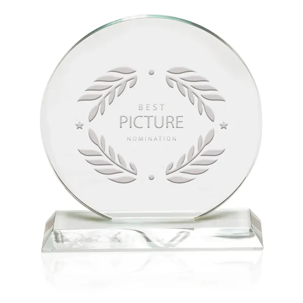 Round Crystal Glass Recognition Award - Round Crystal Glass Recognition Award - Image 2 of 2