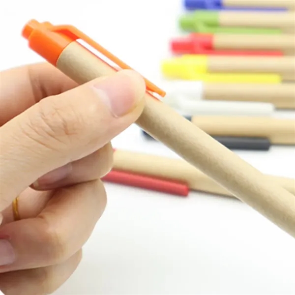 Eco Kraft Paper Lightweight Smooth Writing Ballpoint Pen - Eco Kraft Paper Lightweight Smooth Writing Ballpoint Pen - Image 1 of 14
