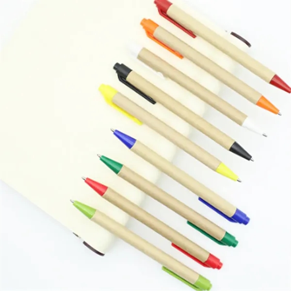 Eco Kraft Paper Lightweight Smooth Writing Ballpoint Pen - Eco Kraft Paper Lightweight Smooth Writing Ballpoint Pen - Image 4 of 14