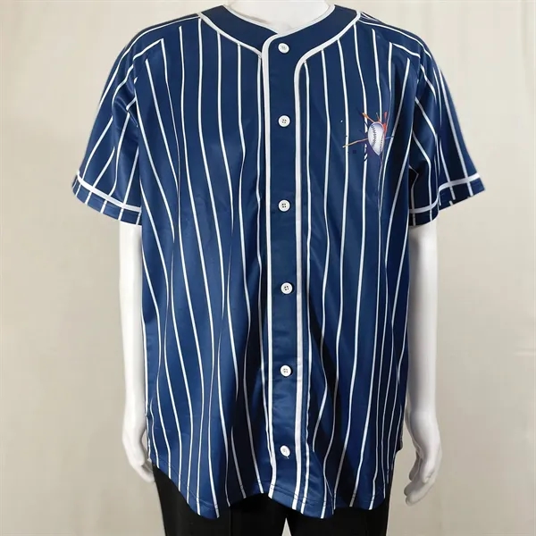 Men's & Kids' Sublimation Full-Button Baseball Jersey - 200G - Men's & Kids' Sublimation Full-Button Baseball Jersey - 200G - Image 3 of 9