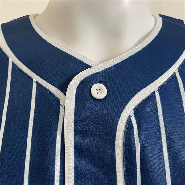 Men's & Kids' Sublimation Full-Button Baseball Jersey - 200G - Men's & Kids' Sublimation Full-Button Baseball Jersey - 200G - Image 4 of 9