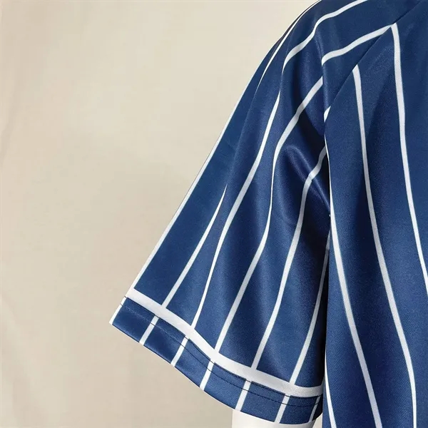 Men's & Kids' Sublimation Full-Button Baseball Jersey - 200G - Men's & Kids' Sublimation Full-Button Baseball Jersey - 200G - Image 7 of 9