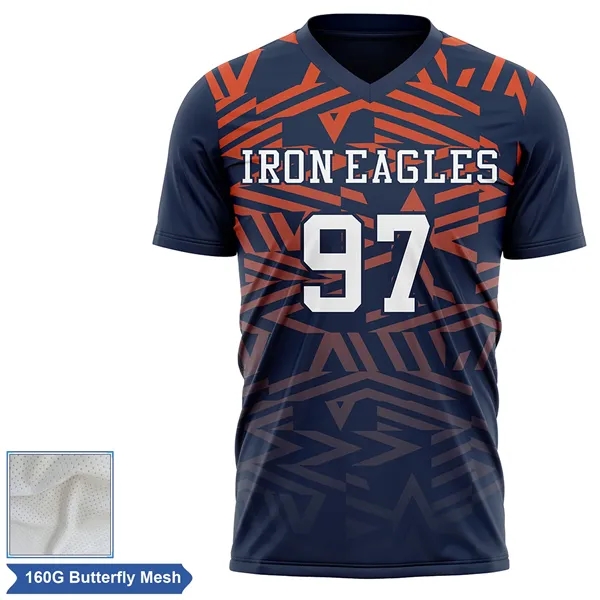 Men's & Kids' Sublimation Flag Football Jersey - Butterfly - Men's & Kids' Sublimation Flag Football Jersey - Butterfly - Image 3 of 9