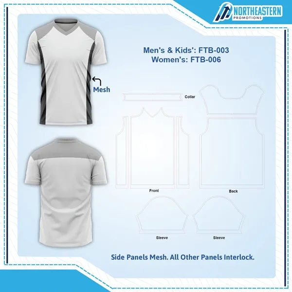 Men's & Kids' Premium Sublimation Football Fanwear Jersey w/ - Men's & Kids' Premium Sublimation Football Fanwear Jersey w/ - Image 6 of 7