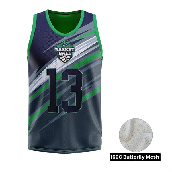 Unisex and Kids' Sublimation Basketball Jersey - Butterfly - Unisex and Kids' Sublimation Basketball Jersey - Butterfly - Image 1 of 9