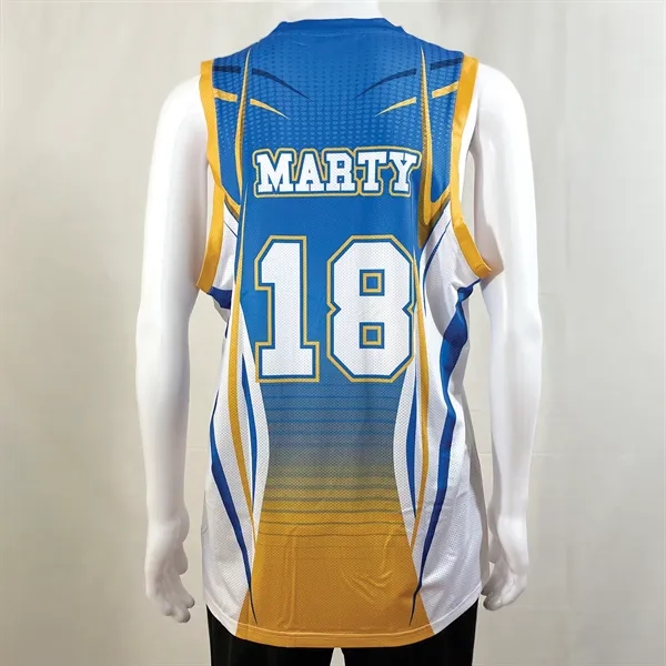 Unisex and Kids' Sublimation Basketball Jersey - Butterfly - Unisex and Kids' Sublimation Basketball Jersey - Butterfly - Image 6 of 9