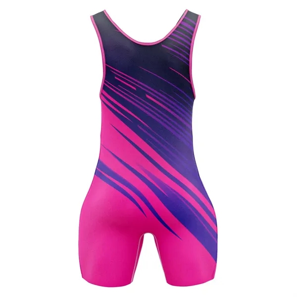 Custom Women's Full Sublimation Wrestling Singlet - Custom Women's Full Sublimation Wrestling Singlet - Image 3 of 5