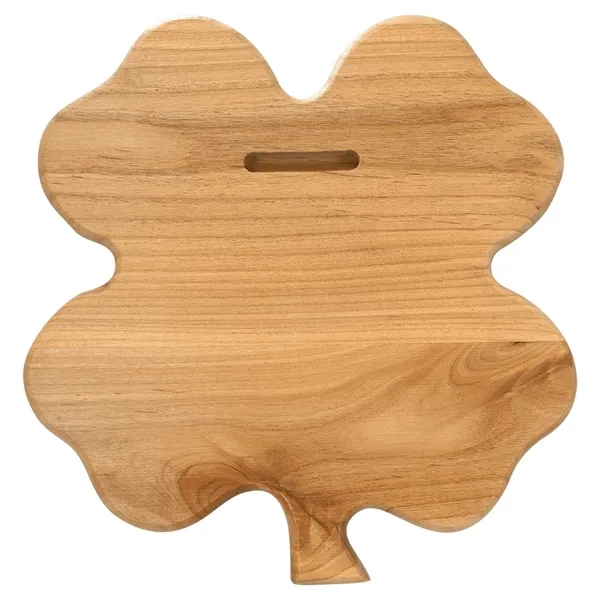 9 3/4" x 10 1/4" Alder Clover Plaque - 9 3/4" x 10 1/4" Alder Clover Plaque - Image 2 of 2