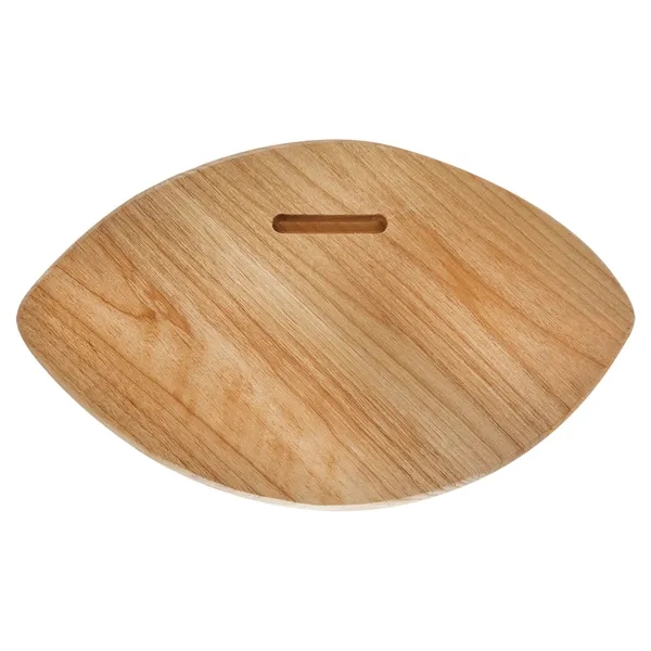 11" x 6 1/2" Alder Football Plaque - 11" x 6 1/2" Alder Football Plaque - Image 2 of 2