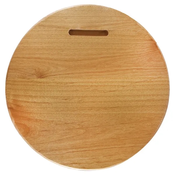9 1/2" Diameter Alder Round Plaque - 9 1/2" Diameter Alder Round Plaque - Image 2 of 2