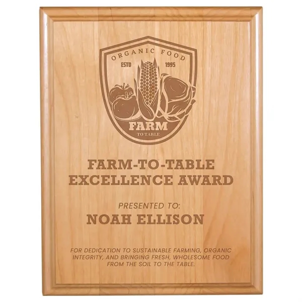 7" x 9" All American Red Alder Plaque - 7" x 9" All American Red Alder Plaque - Image 0 of 1