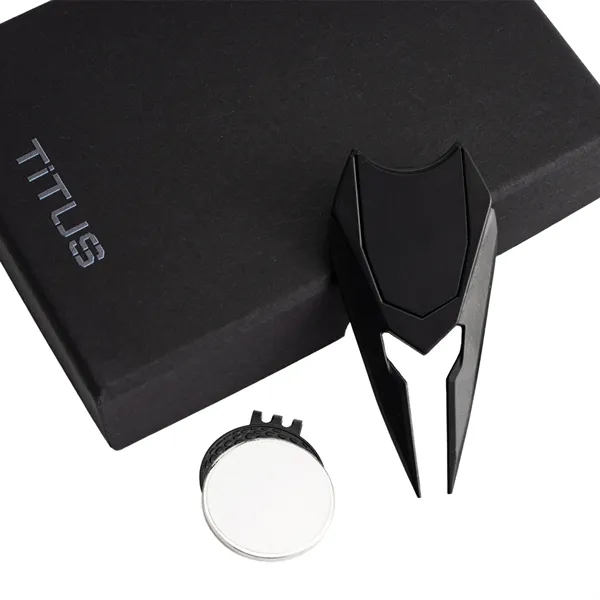 TiTUS® Metal Golf Tool Set - Divot, Ball Marker & Cap Clip - TiTUS® Metal Golf Tool Set - Divot, Ball Marker & Cap Clip - Image 2 of 5