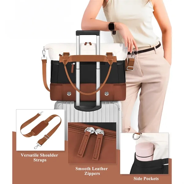 Weekender Bags for Women with Shoe Compartment - Weekender Bags for Women with Shoe Compartment - Image 1 of 5