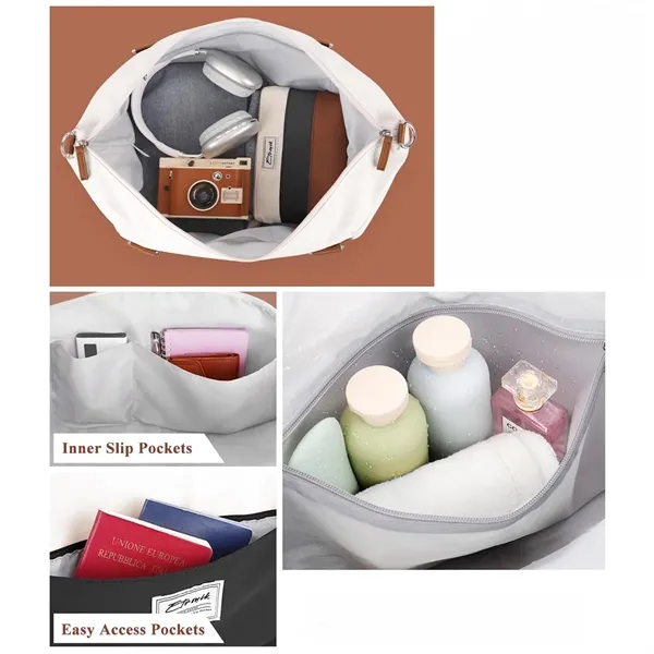 Weekender Bags for Women with Shoe Compartment - Weekender Bags for Women with Shoe Compartment - Image 3 of 5