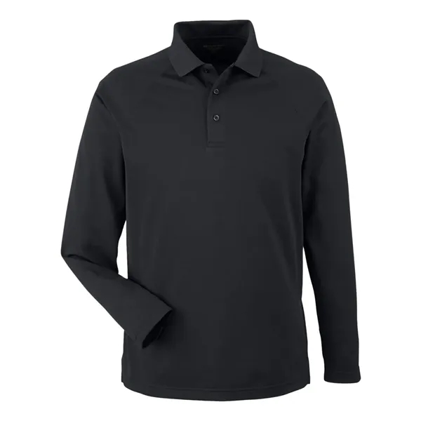 Custom Harriton Men's Charge Snag and Soil Protect Long Sleeve Polo
