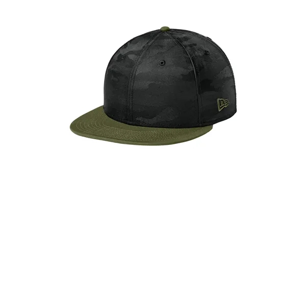 New Era Camo Flat Bill Snapback Cap