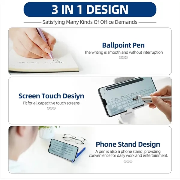 Ballpoint Phone Holder and Touch Screen Stylus Pen - Ballpoint Phone Holder and Touch Screen Stylus Pen - Image 2 of 3