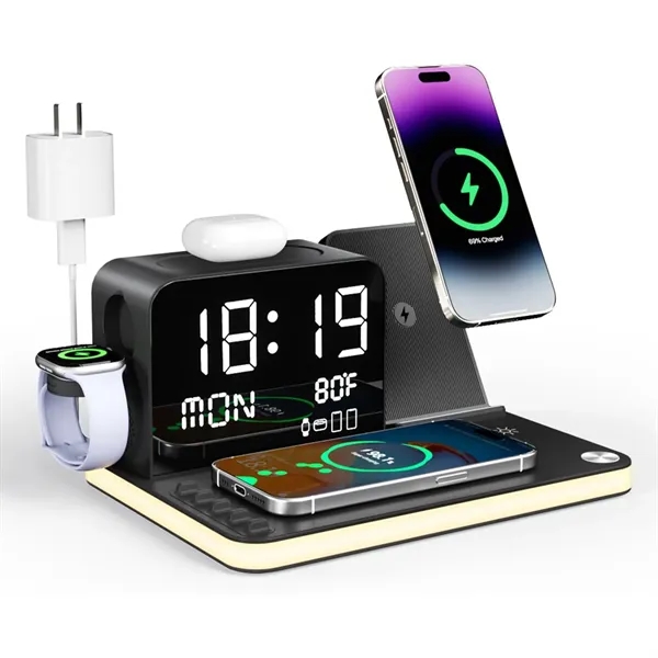 7-in-1 Wireless Charging Station for Multiple Devices - 7-in-1 Wireless Charging Station for Multiple Devices - Image 0 of 4