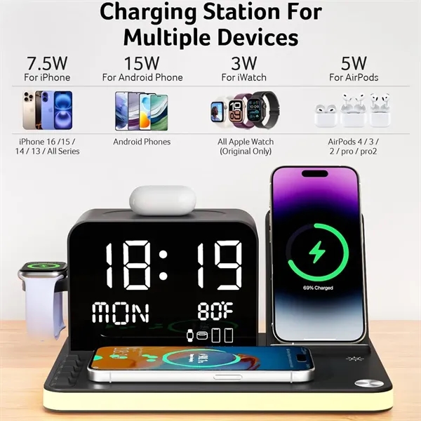 7-in-1 Wireless Charging Station for Multiple Devices - 7-in-1 Wireless Charging Station for Multiple Devices - Image 2 of 4