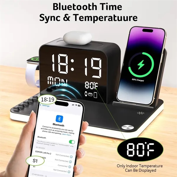 7-in-1 Wireless Charging Station for Multiple Devices - 7-in-1 Wireless Charging Station for Multiple Devices - Image 4 of 4