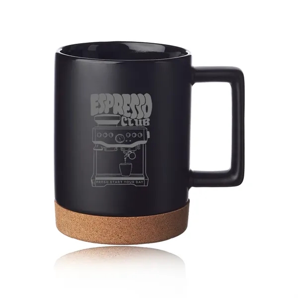 Caldwell 15 oz. Cork Base Ceramic Mugs - Caldwell 15 oz. Cork Base Ceramic Mugs - Image 1 of 15