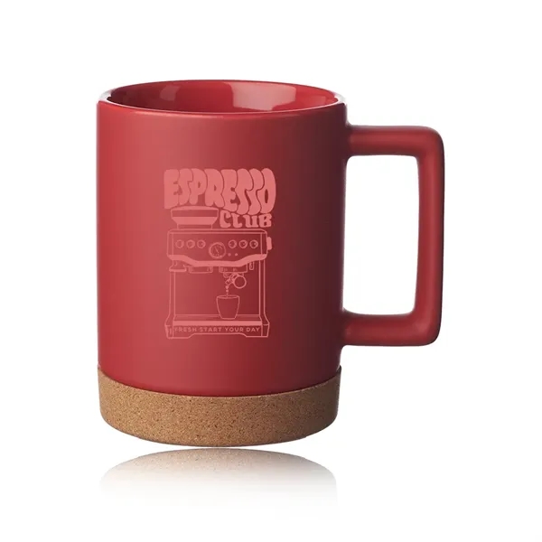Caldwell 15 oz. Cork Base Ceramic Mugs - Caldwell 15 oz. Cork Base Ceramic Mugs - Image 10 of 15