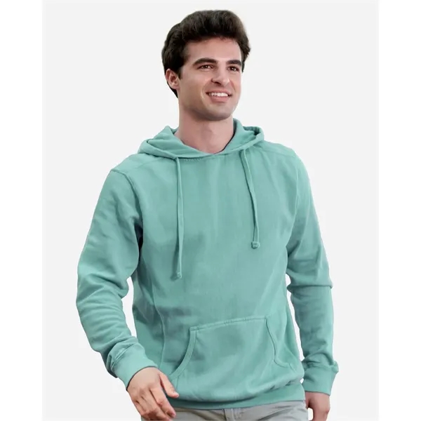 J. America Unisex Pigment-Dyed Fleece Hooded Sweatshirt - J. America Unisex Pigment-Dyed Fleece Hooded Sweatshirt - Image 0 of 12