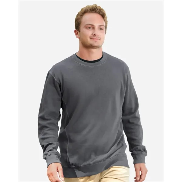 J. America Unisex Pigment-Dyed Fleece Crewneck Sweatshirt - J. America Unisex Pigment-Dyed Fleece Crewneck Sweatshirt - Image 0 of 16