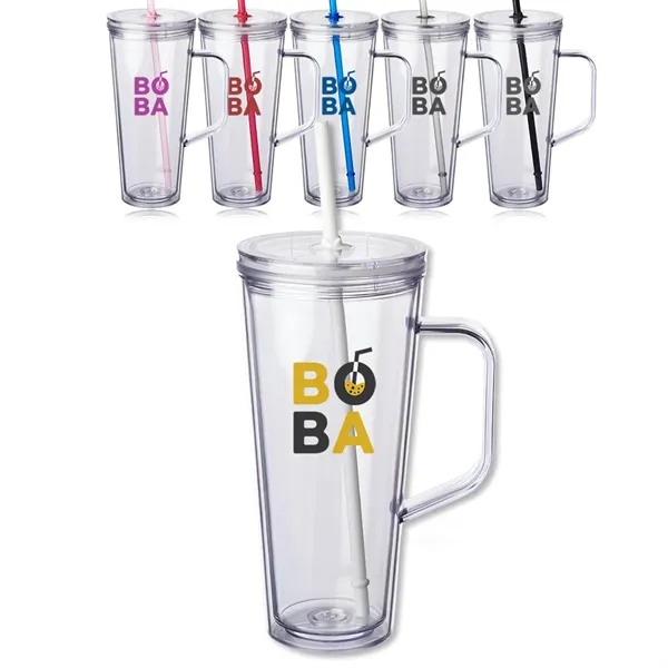 24 oz. Tilden Plastic Tumbler with Handle - 24 oz. Tilden Plastic Tumbler with Handle - Image 0 of 19