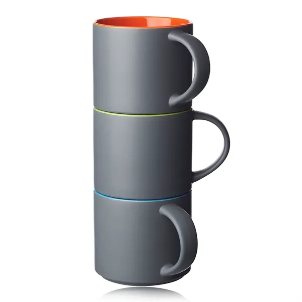 Matte 16 oz. Stackable Ceramic Mugs - Matte 16 oz. Stackable Ceramic Mugs - Image 22 of 23