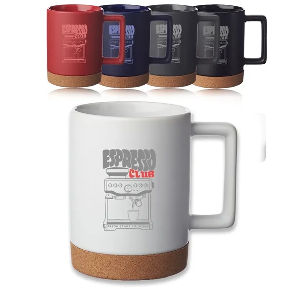 Caldwell 15 oz. Cork Base Ceramic Mugs - Caldwell 15 oz. Cork Base Ceramic Mugs - Image 0 of 15