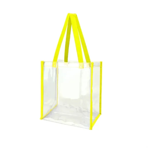 Clear PVC Stadium Approved Tote Bag for  Events - Clear PVC Stadium Approved Tote Bag for  Events - Image 1 of 5